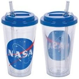 Rocket Fizz Lancaster's Nasa 16oz Flip Straw Acrylic Cup