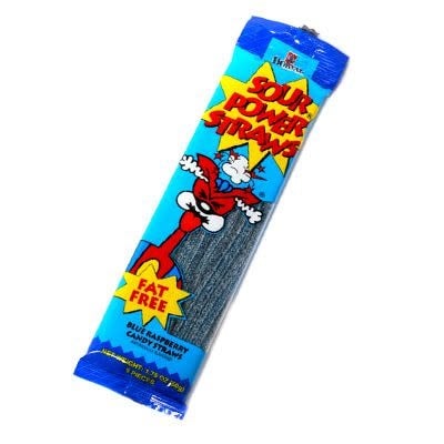 Sour Power Straws - Blue Raspberry