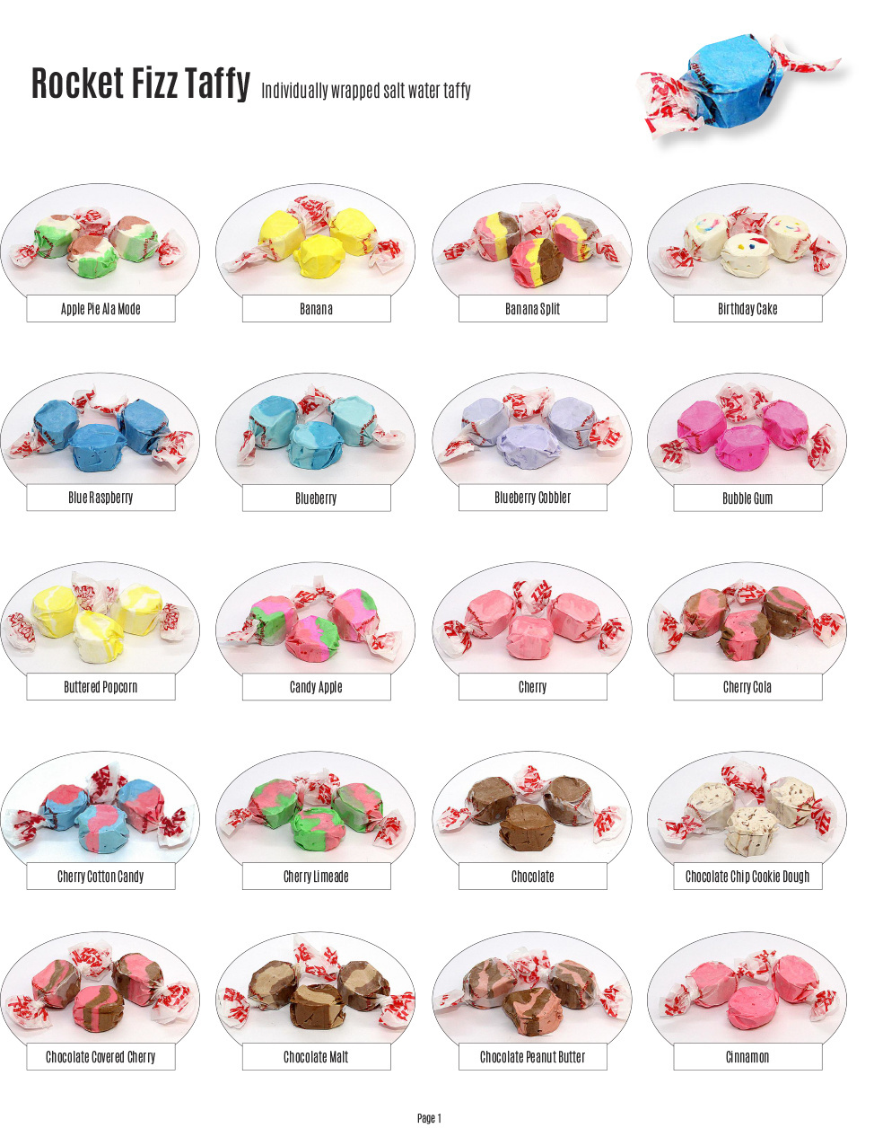 Taffy (2 Small Bags) Rocket Fizz Lancaster