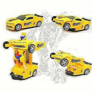 Toys of Rocket Fizz Lancaster ROBOT RACES CAR 2-in-1 Battery Operated Transformer w/ Light & Voice763236580691