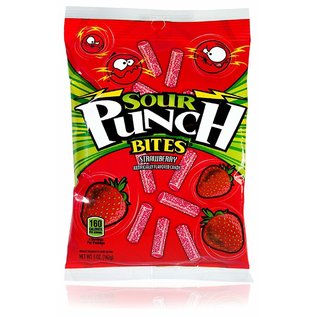 Sour Punch Bites Strawberry Peg Bag 5oz