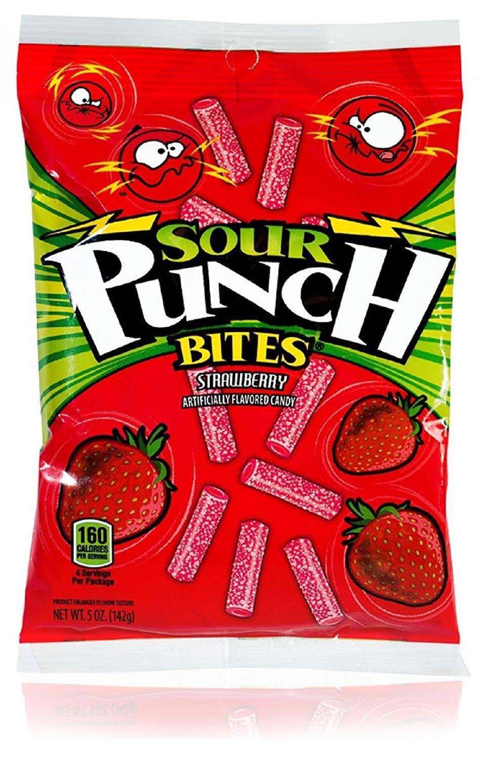 Sour Punch Bites Strawberry Peg Bag 5oz Rocket Fizz Lancaster
