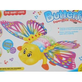 Toys of Rocket Fizz Lancaster Beautiful Butterfly Unlimited Experience Together Jungle Musical toy for kids and children with Lights Up & Moves  (Multicolor)