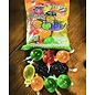 Jelly Fruit Challenge : Din Don Candy. One bag contain 9Jelly Packs