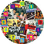 Rocket Fizz Lancaster's The Beatles Singles Collection 13.5 Wood Wall Clock