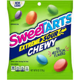 Sweetarts Extreme Sour Chewy Candy 1.65 Oz. Wrapper, Non Chocolate Candy