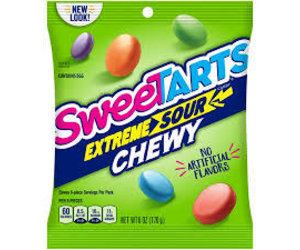 SweeTARTS Extreme Chewy Sour Candy, 11 oz Resealable Bag 