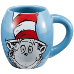 Vandor Dr Seuss Cat In The Hat 18 oz. Oval Ceramic Mug