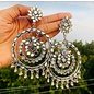 Rocket Fizz Lancaster's Oxidized handmade Glass Chandbali earring | Indian Jewelry | Bollywood Jewelry | Earrings for Women | Indian Traditional Jewellery