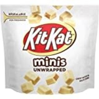 MARS Wrigley Hershey (1) Bag Kit Kat Minis Unwrapped - Crisp Wafers in White Creme Candy Pieces - Net Wt. 2.4 oz