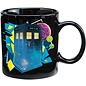 Vandor Doctor Who S11 Tardis Blue & Black 12 oz. Heat Reactive Ceramic Mug