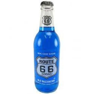 Soda at Rocket Fizz Lancaster ROUTE 66 BLU RAZZBERRI - 12OZ GLASS