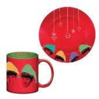 Beatles christmas set Beatles Ceramic Plate and 16 0z Ceramic Mug set