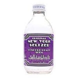 LA Bottle Works Original NY Seltzer Concr Grape