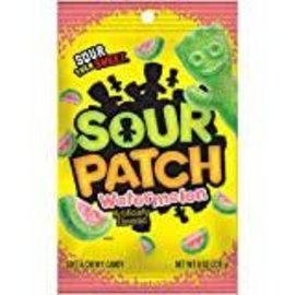 Cadbury Adams Sour Patch Watermelon Peg Bag 8 oz