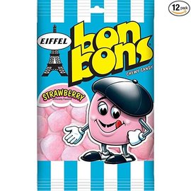 Pop Rocks, Inc. Eiffel Bonbons Chewy Candy Peg Bag  Strawberry