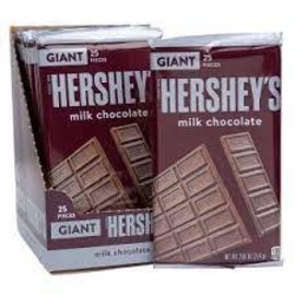 HERSHEY'S GIANT MILK CHOCOLATE 7.56 OZ BAR