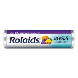 www.RocketFizzLancasterCA.com Rolaids Ultra Strength Antacid Chewables, Assorted Fruit - 10 Ea Roll