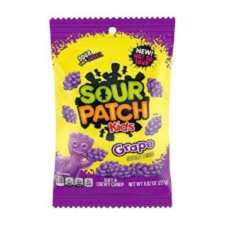 Cadbury Adams Sour Patch Kids Grape Peg Bag - 8.02 oz