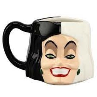 Rocket Fizz Lancaster's Disney Villains Cruella De Vil's Head 16 Ounce Ceramic Sculpted Mug