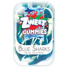 www.RocketFizzLancasterCA.com Zweet Gummy Blue Sharks Tubs