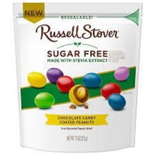 Rocket Fizz Lancaster's Russell Stover Sugar Free w/ Stevia Extract Chocolate Candy Coated Peanuts (7.5 oz. pouch)