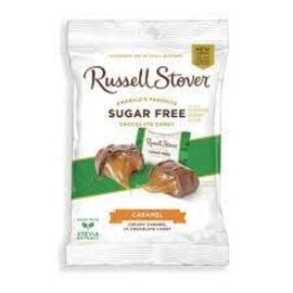 Rocket Fizz Lancaster's Russell Stover Sugar-Free Chocolate Candy - Caramel - 3 Ounce Bags