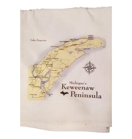 MONKEY BUSINESS Keweenaw Peninsula Map Towel