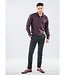 Maroon Check Print