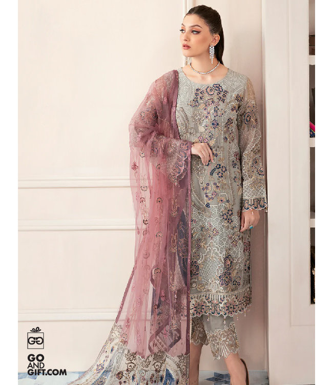 Rangoon Embroidered Chiffon