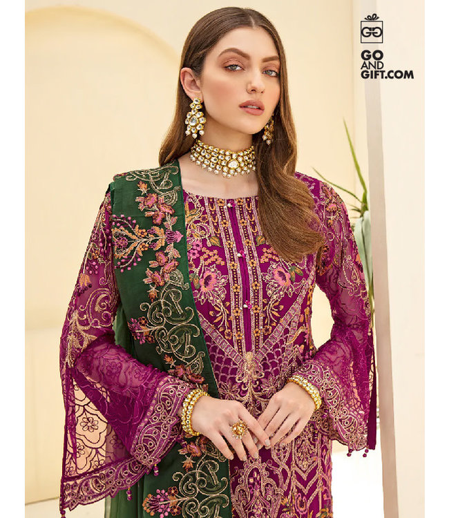 Rangoon Embroidered Chiffon