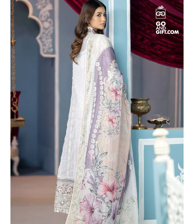 Adan's Libas Chikankari Lueur Pearl