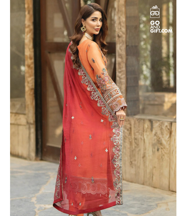 Adan's Libas Embroidered Chiffon Del Rio