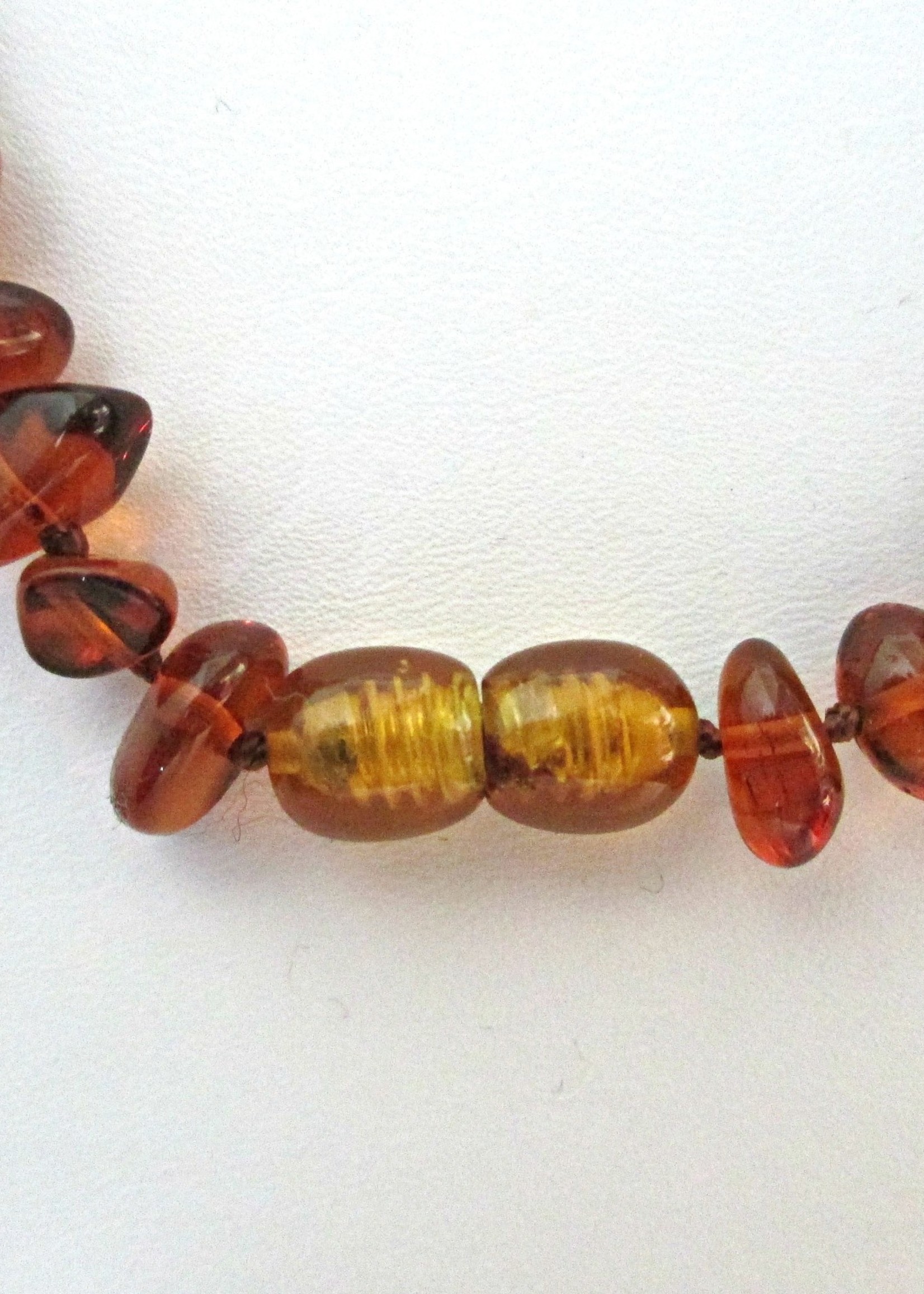 Minerals & Mystics Natural Amber Beaded Necklace