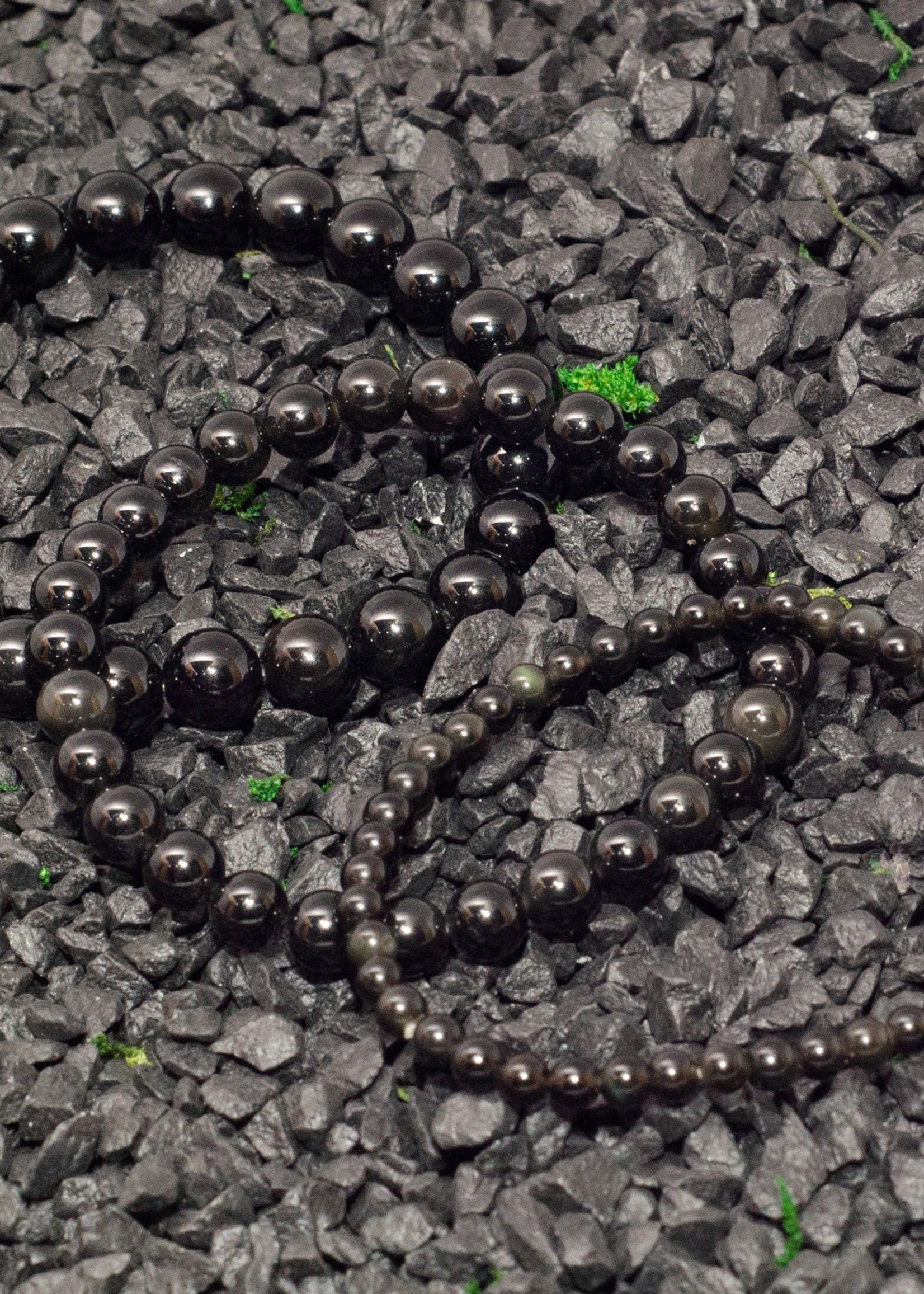 Minerals & Mystics Black Obsidian Beaded Bracelet