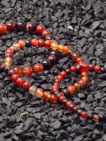 Minerals & Mystics Dark Carnelian Beaded Bracelet