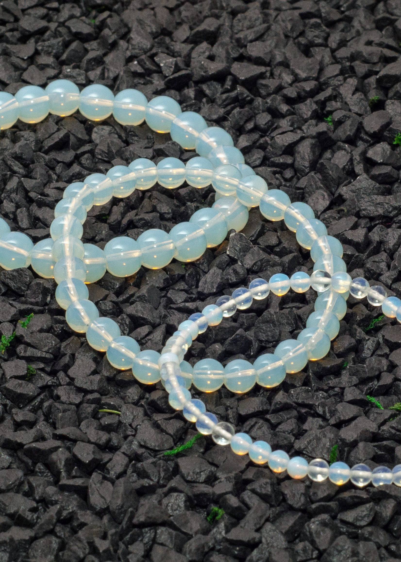 Opalite Beaded Bracelet - 4mm beads