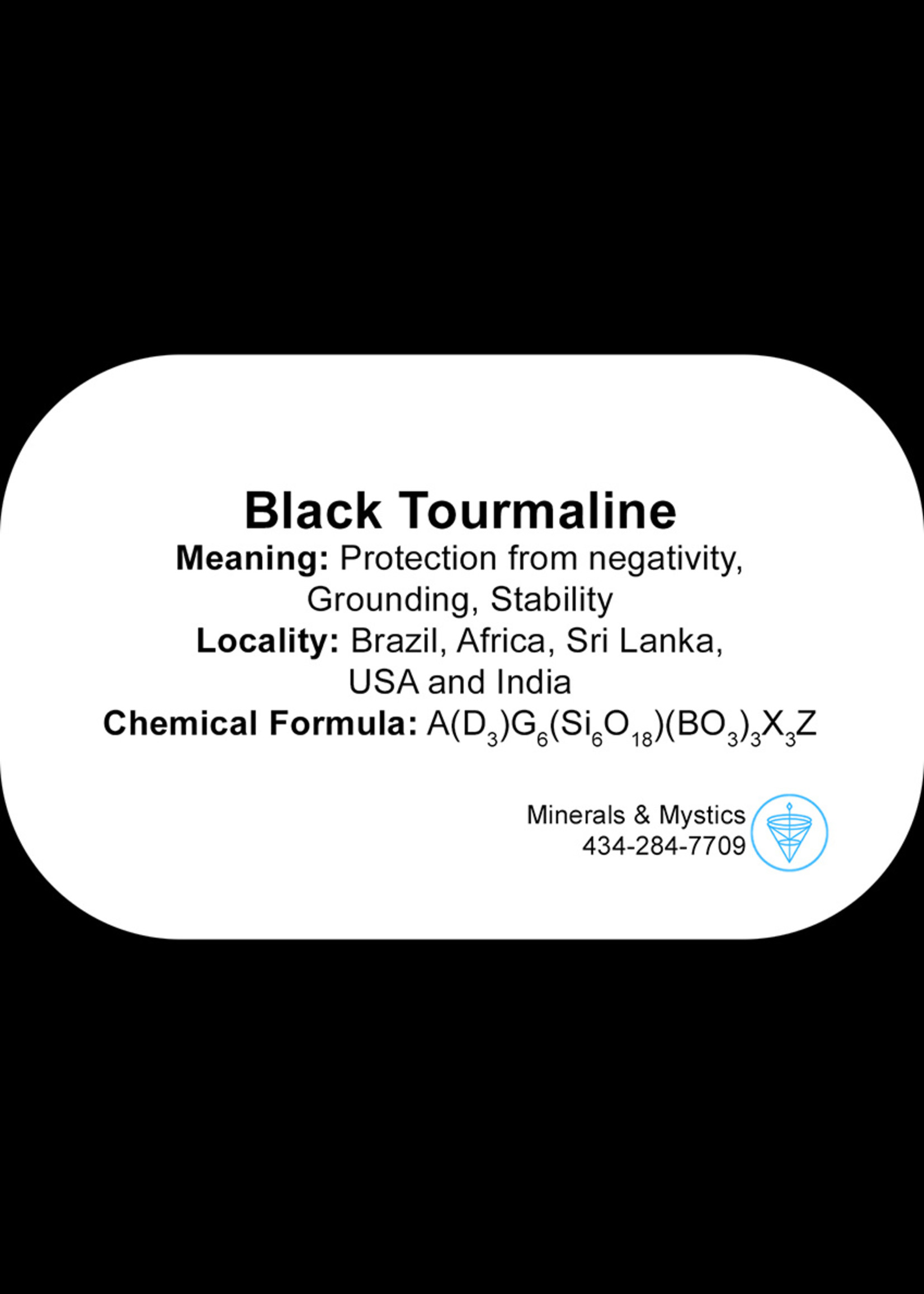 Minerals & Mystics Quartz Black Tourmaline Beaded Bracelet