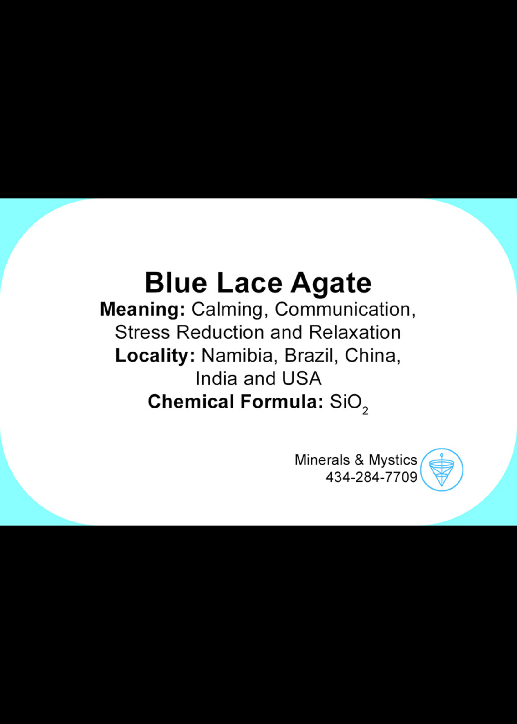 Minerals & Mystics Blue Lace Agate Ring