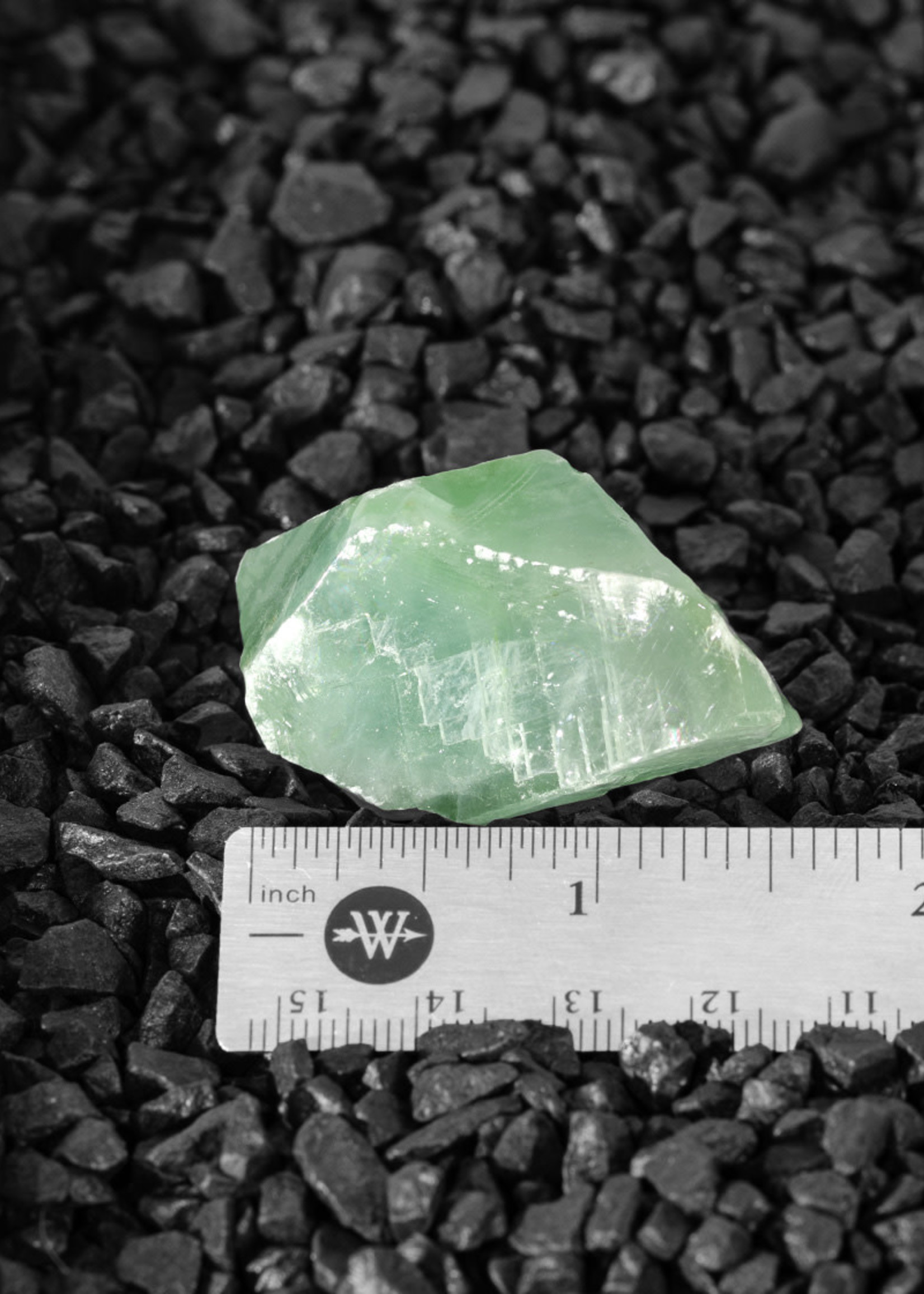 Minerals & Mystics Calcite Green Unpolished