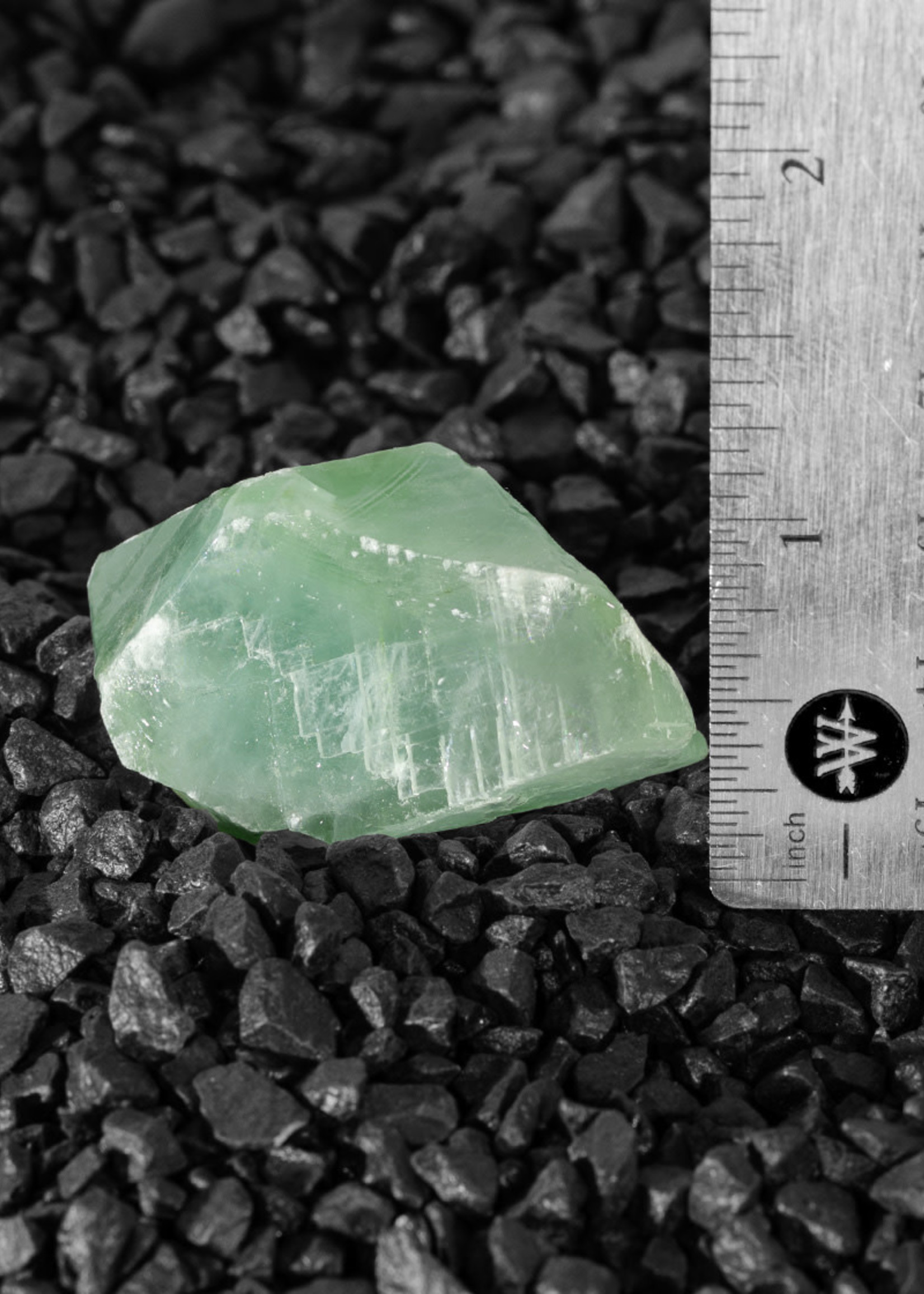 Minerals & Mystics Calcite Green Unpolished