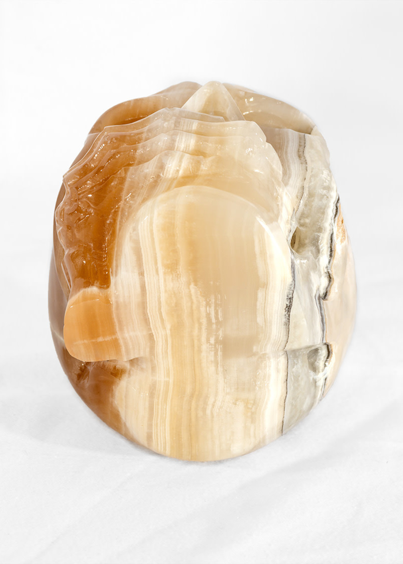 Minerals & Mystics Honey Calcite Skull