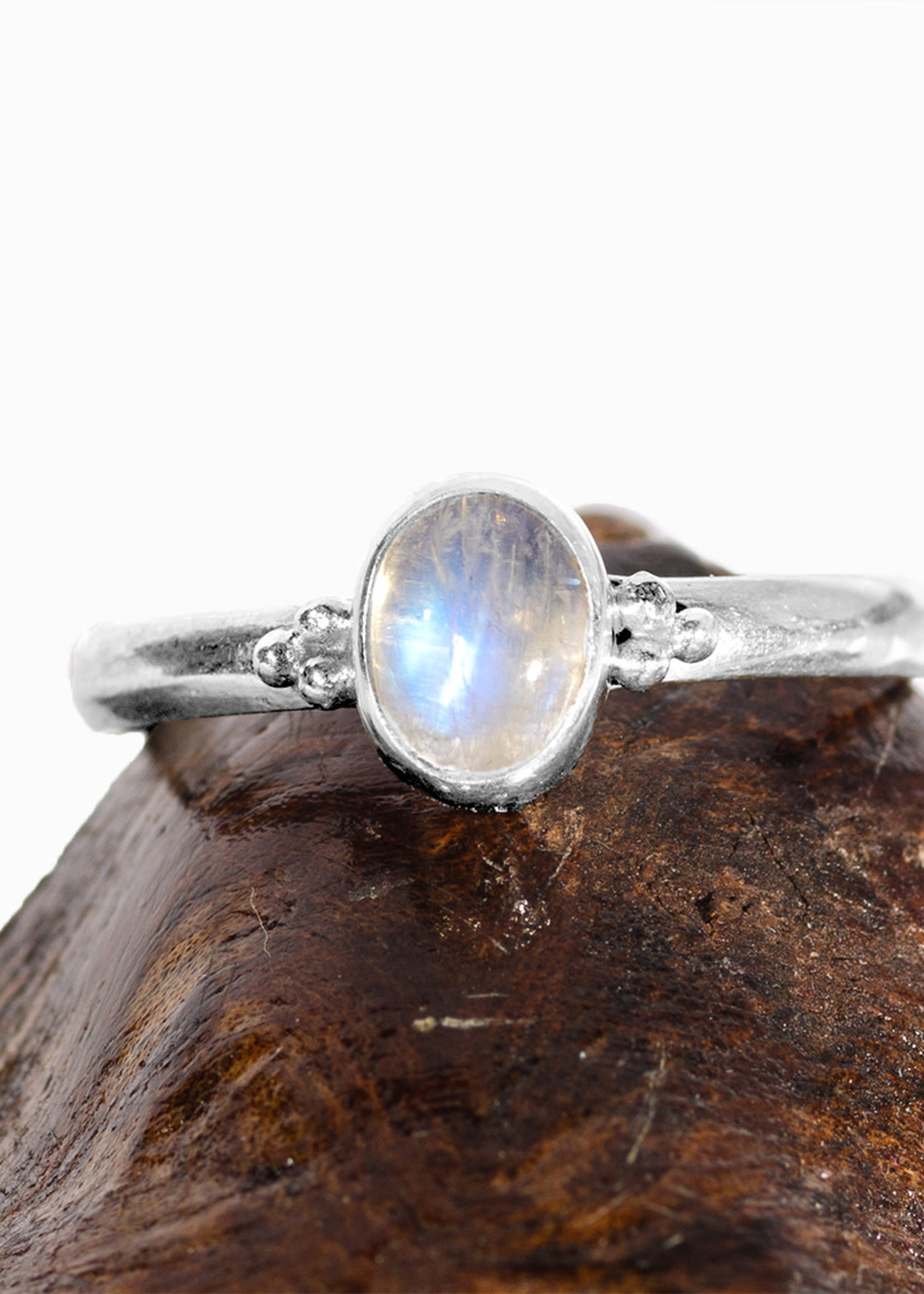 Minerals & Mystics Small Band Gemstone Ring with Accent