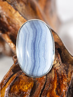 Minerals & Mystics Blue Lace Agate Ring
