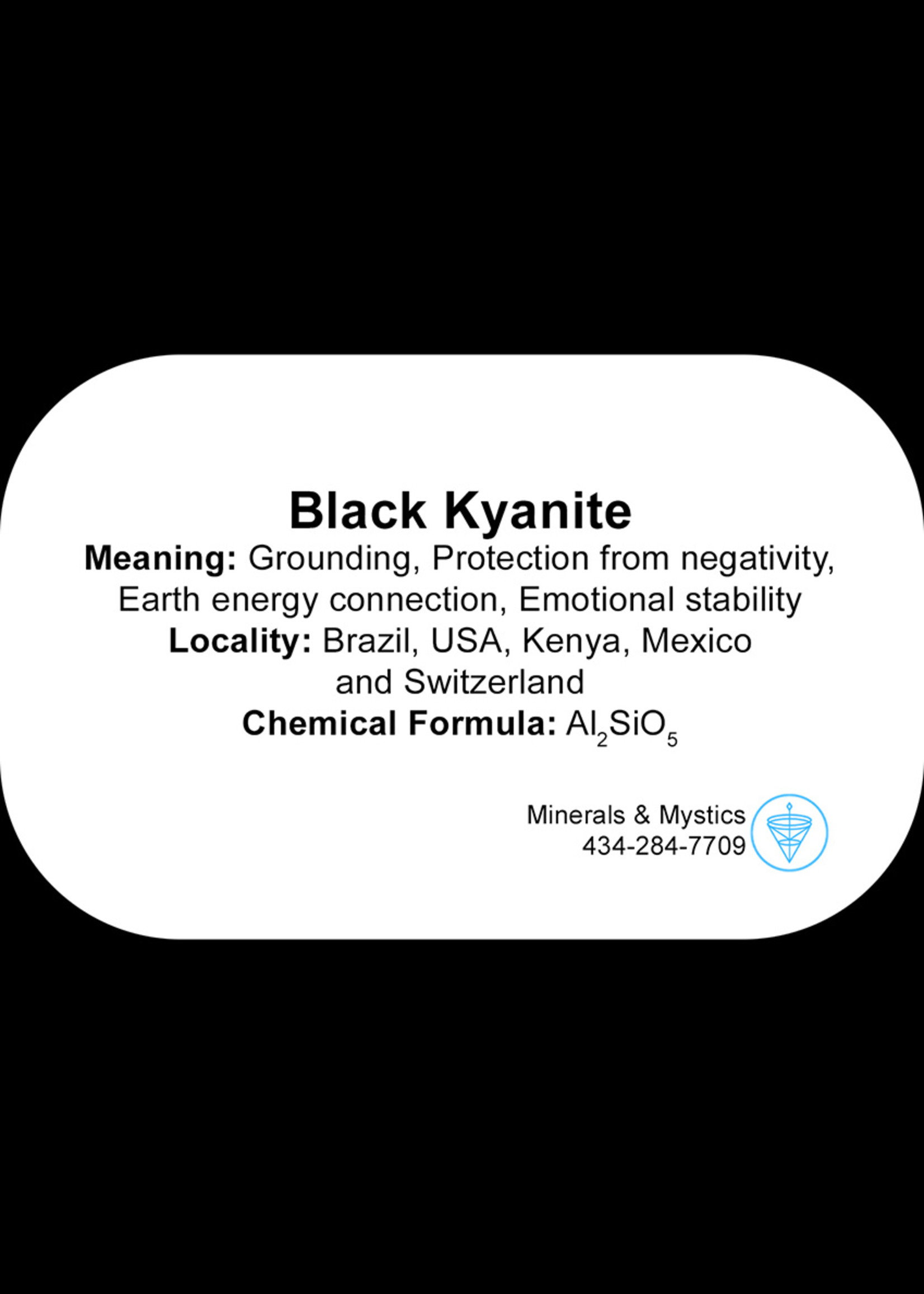 Minerals & Mystics Black Kyanite Unpolished