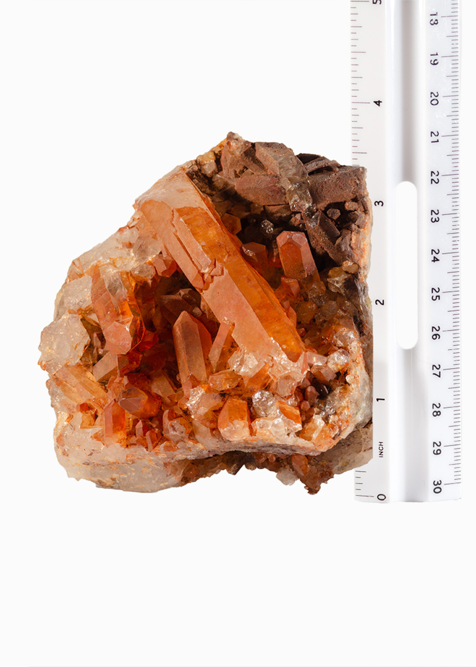 Minerals & Mystics Tangerine Quartz XL Cluster