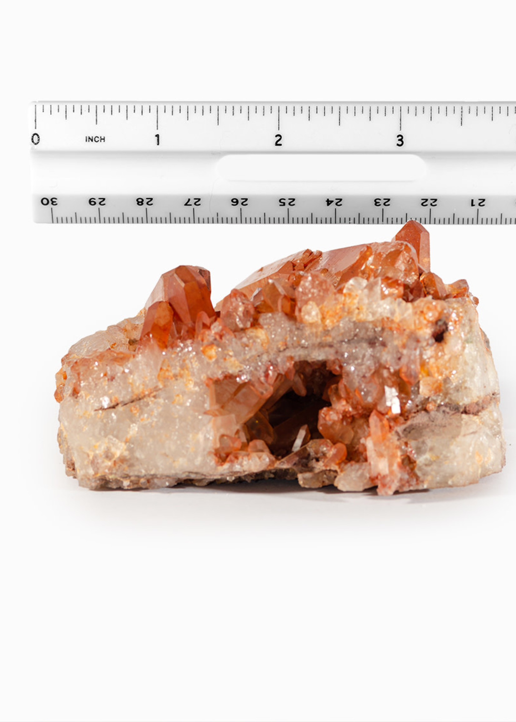 Minerals & Mystics Tangerine Quartz XL Cluster