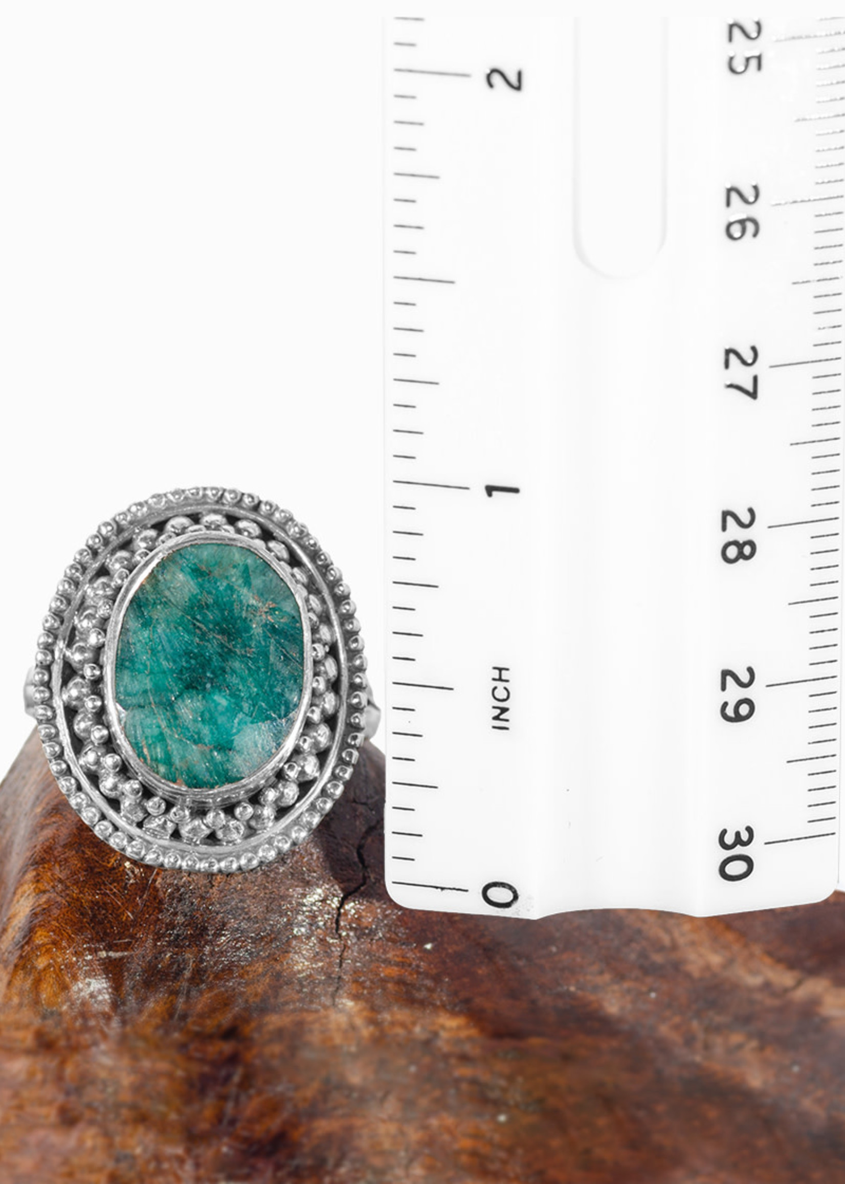 Minerals & Mystics Emerald Signet Ring