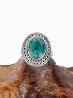 Minerals & Mystics Emerald Signet Ring