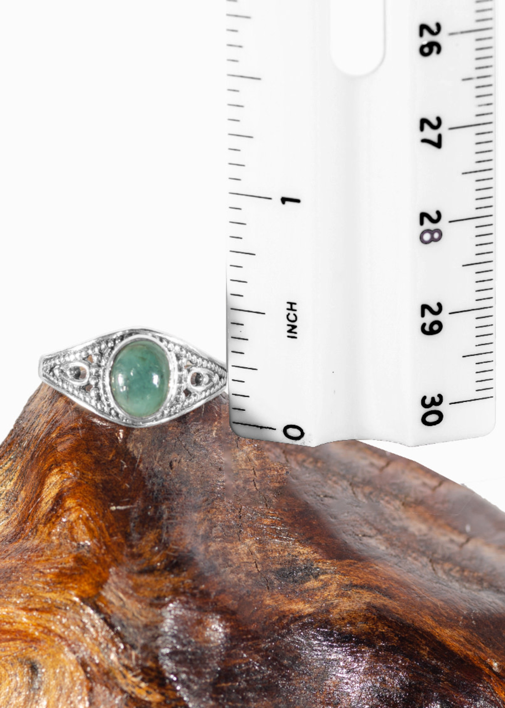 Minerals & Mystics Emerald Filigree Ring